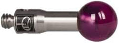 Renishaw - 0.1969 Inch Ball Diameter, Stainless Steel Stem, M2 Thread, Ruby Point Ball Tip CMM Stylus - 0.3937 Inch Working Length, 0.0984 Inch Stem Diameter, 0.3937 Inch Overall Length - Caliber Tooling