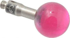 Renishaw - 0.315 Inch Ball Diameter, Stainless Steel Stem, M2 Thread, Ruby Point Ball Tip CMM Stylus - 0.4331 Inch Working Length, 0.0984 Inch Stem Diameter, 0.3937 Inch Overall Length - Caliber Tooling