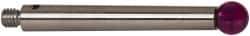 Renishaw - 0.1969 Inch Ball Diameter, Stainless Steel Stem, M3 Thread, Ruby Point Ball Tip CMM Stylus - 1.2205 Inch Working Length, 0.1378 Inch Stem Diameter, 1.2205 Inch Overall Length - Caliber Tooling