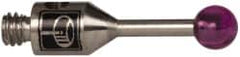 Renishaw - 0.0984 Inch Ball Diameter, Stainless Steel Stem, M2 Thread, Ruby Point Ball Tip CMM Stylus - 0.2559 Inch Working Length, 0.0394 Inch Stem Diameter, 0.3937 Inch Overall Length - Caliber Tooling