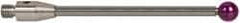 Renishaw - 0.1969 Inch Ball Diameter, Carbide Stem, M2 Thread, Ruby Point Ball Tip CMM Stylus - 1.5748 Inch Working Length, 0.0984 Inch Stem Diameter, 1.5748 Inch Overall Length - Caliber Tooling