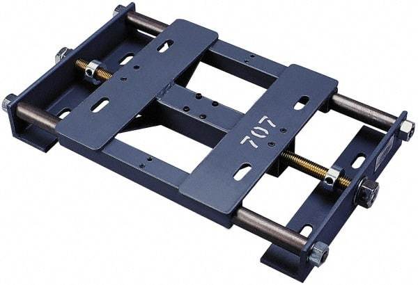 Made in USA - Steel Rigid Fixed Base Motor Base - Adjustable Motor Bases, 213/215 NEMA Frame - Caliber Tooling