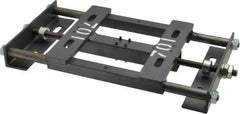 Made in USA - Steel Rigid Fixed Base Motor Base - Adjustable Motor Bases, 56 NEMA Frame - Caliber Tooling