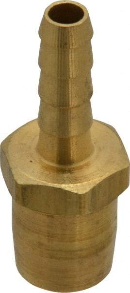 Acme - Open Check Brass Air Chuck - Straight Push On Chuck, 1/4 Barbed - Caliber Tooling