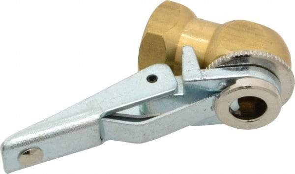 Acme - Open Check Brass/Steel Air Chuck - Ball Foot with Clip Chuck, 1/4 FPT - Caliber Tooling