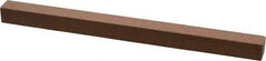 Norton - 4" Long x 1/4" Wide x 1/4" Thick, Aluminum Oxide Sharpening Stone - Square - Caliber Tooling