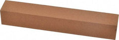 Norton - 6" Long x 1" Wide x 1" Thick, Aluminum Oxide Sharpening Stone - Square, Medium Grade - Caliber Tooling