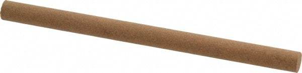 Norton - 4" Long x 1/4" Diam x 1/4" Thick, Aluminum Oxide Sharpening Stone - Round, Medium Grade - Caliber Tooling