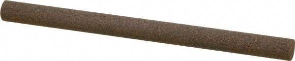 Norton - 4" Long x 1/4" Diam x 1/4" Thick, Aluminum Oxide Sharpening Stone - Round, Coarse Grade - Caliber Tooling