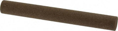 Norton - 4" Long x 1/2" Diam x 1/2" Thick, Aluminum Oxide Sharpening Stone - Round, Coarse Grade - Caliber Tooling