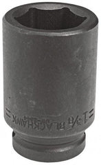 Blackhawk by Proto - 3/4" Drive 1-1/8" Deep Impact Socket - 6 Points, 3-1/4" OAL - Caliber Tooling