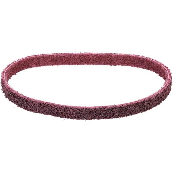 Dynabrade - 3/4" Wide x 18" OAL, Aluminum Oxide Abrasive Belt - Aluminum Oxide, Medium, Nonwoven, Series SC-BS - Caliber Tooling