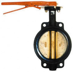 Legend Valve - 4" Pipe, Wafer Butterfly Valve - Lever Handle, Cast Iron Body, Buna-N Seat, 200 WOG, Aluminum Bronze Disc, Stainless Steel Stem - Caliber Tooling