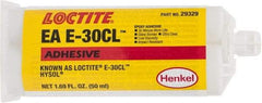 Loctite - 50 mL Cartridge Two Part Epoxy - 30 min Working Time, 4,270 psi Shear Strength, Series E-30CL - Caliber Tooling