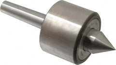 Riten - MT2 Taper Shank, 2-3/8" Head Diam 4,480 Lb Capacity Live Center - 4,000 Max RPM, 1-3/4" Head Length, 1" Point Diam, 1-1/4" Point Len, 440 Lb Max Workpc, 5.786" OAL, 1-1/4" Long Tip, Standard Point - Caliber Tooling