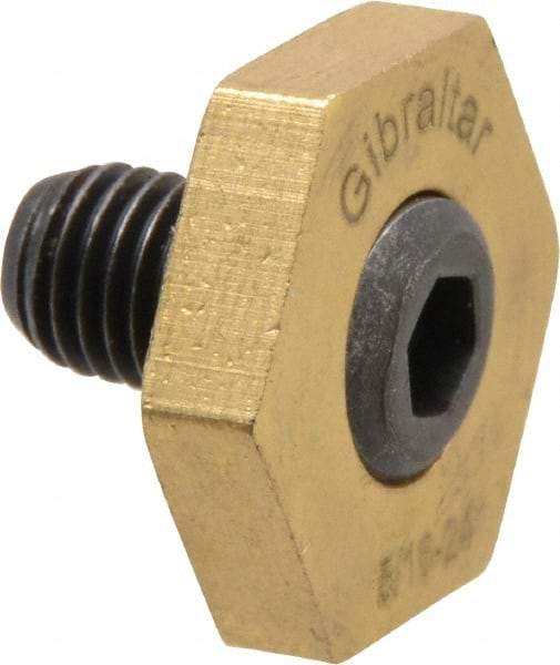 Gibraltar - 13/16" Hex, 5/16-24 Stud Thread, Symmetrical Hex Clamp - 0.11" Hex Height, 15/32" Thread Length, 10 Clamps - Caliber Tooling