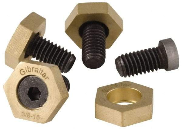 Gibraltar - 5/8-11, 1-1/4" Long, Steel, Cam Clamp Screw - 1-3/16" Hex, Use with Gibraltar Fixture Clamp 00642645 - Caliber Tooling