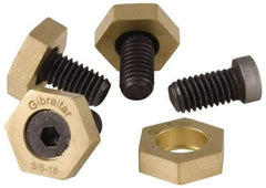 Gibraltar - 5/16-24, 1/2" Long, Steel, Cam Clamp Screw - 13/16" Hex, Use with Gibraltar Fixture Clamp 00642611 - Caliber Tooling