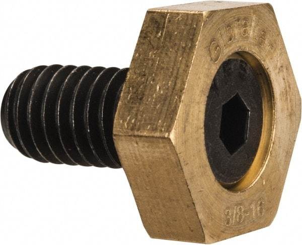 Gibraltar - 13/16" Hex, 3/8-16 Stud Thread, Symmetrical Hex Clamp - 0.11" Hex Height, 23/32" Thread Length, 10 Clamps - Caliber Tooling