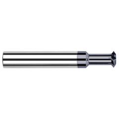 Harvey Tool - 3/16° 3/16" Cut Diam, 0.095" Cut Width, 3/16" Shank, Solid Carbide Double-Angle Cutter - Caliber Tooling