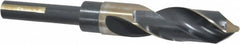 Triumph Twist Drill - 55/64" Drill, 118° Point, High Speed Steel Silver Deming & Reduced Shank Drill Bit - Oxide Finish, 6" OAL, Flats on Shank, 3" Flute Length, Right Hand Cut, Split Point, Spiral Flute, Regular Spiral - Caliber Tooling