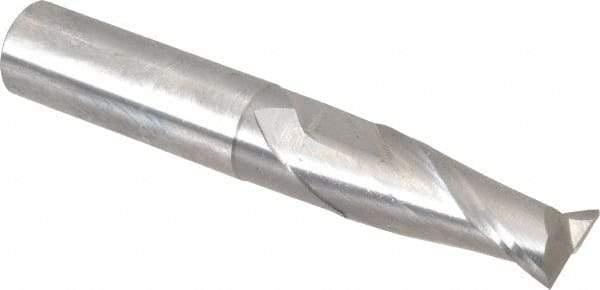 OSG - 27/64", 1" LOC, 7/16" Shank Diam, 2-3/4" OAL, 2 Flute, Solid Carbide Square End Mill - Single End, Uncoated, Spiral Flute, 30° Helix, Centercutting, Right Hand Cut, Right Hand Flute, Series 402 - Caliber Tooling