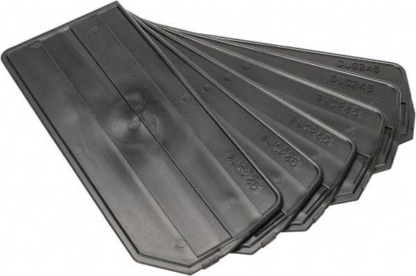 Quantum Storage - 16-1/2" Wide x 5" High, Black Bin Divider - Use with Quantum Storage Systems - QUS 245 - Caliber Tooling