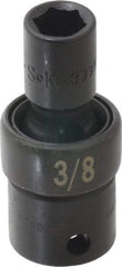 SK - 3/8" Drive 3/8" Standard Universal Impact Socket - 6 Points, 2-1/8" OAL - Caliber Tooling