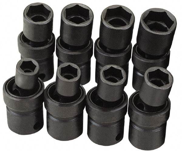 SK - 3/8" Drive 5/8" Standard Universal Impact Socket - 6 Points, 2-21/64" OAL - Caliber Tooling