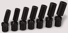 SK - 3/8" Drive 15mm Deep Universal Impact Socket - 6 Points, 3-1/4" OAL - Caliber Tooling