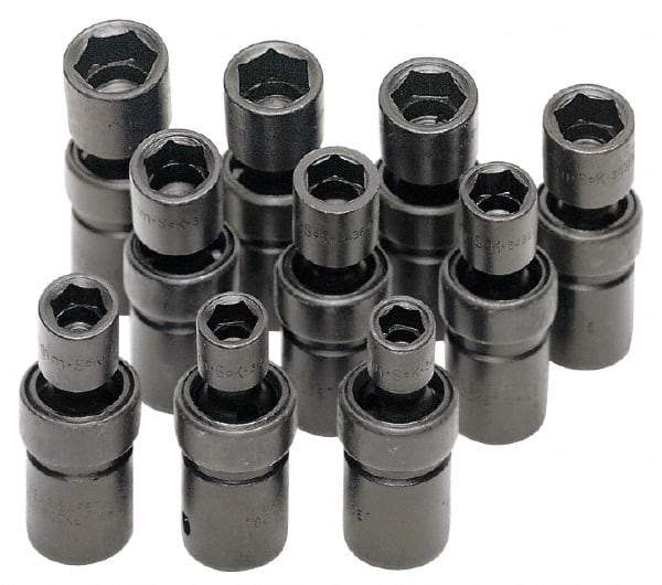 SK - 1/2" Drive 18mm Standard Universal Impact Socket - 6 Points, 2-55/64" OAL - Caliber Tooling