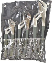 Value Collection - 3 Piece Tongue & Groove Plier Set - Comes in Plastic Pouch - Caliber Tooling