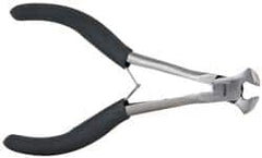 Value Collection - 5-1/2" OAL, End Cutting Pliers - 1/2" Jaw Length x 9/16" Jaw Width, Plastic Coated Handle - Caliber Tooling