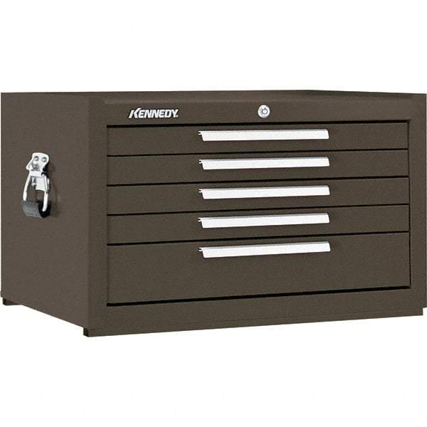 Kennedy - 5 Drawer Tool Chest - 29" Wide x 20" Deep x 16-5/8" High, Steel, Brown - Caliber Tooling