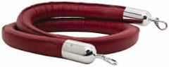 Tensator - 6' Long x 1-1/2" Wide Naugahyde Rope - Red - Caliber Tooling