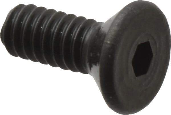 Value Collection - #2-56 UNC Hex Socket Drive, 82° Flat Screw - Alloy Steel, Black Oxide Finish, Fully Threaded, 1/4" OAL - Caliber Tooling