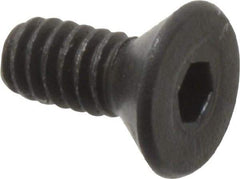 Value Collection - #3-48 UNC Hex Socket Drive, 82° Flat Screw - Alloy Steel, Black Oxide Finish, Fully Threaded, 1/4" OAL - Caliber Tooling