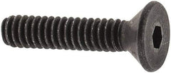 Value Collection - #3-48 UNC Hex Socket Drive, 82° Flat Screw - Alloy Steel, Black Oxide Finish, Fully Threaded, 1/2" OAL - Caliber Tooling