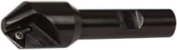 Kennametal - 0.83" Max Cut Diam, 0.27" Min Cut Diam, 7.62mm Max Depth of Cut, Indexable Chamfer and Angle End Mill - 1 Insert, TPGM 2151 Insert Style, 3" Overall Length, Straight Shank - Caliber Tooling