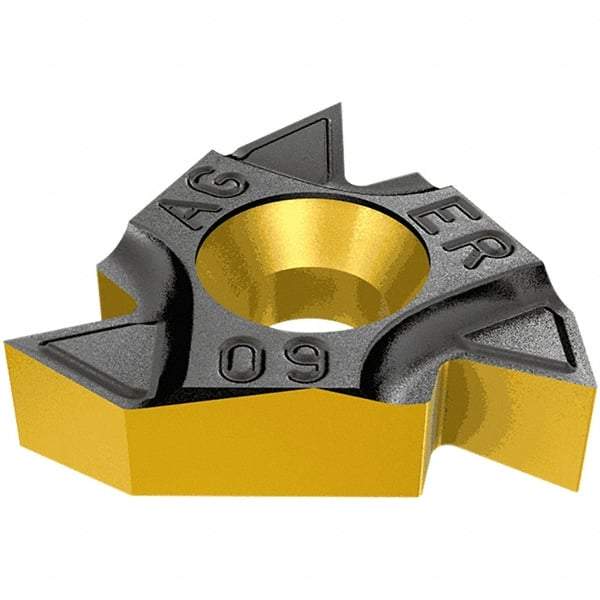 Iscar - 16ER External Right Hand 48-8 Partial Profile 55° Laydown Threading Insert - Grade IC908, TiAlN Coated Carbide, 9.53mm Inscribed Circle - Caliber Tooling