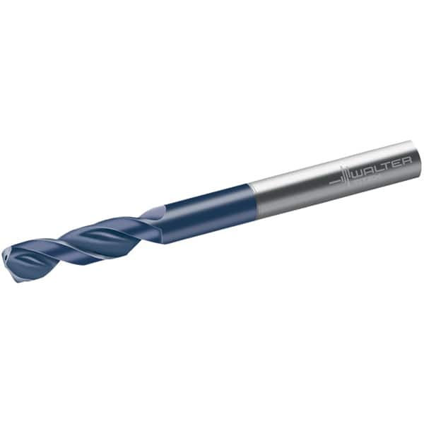 Walter-Titex - 11mm 150° Spiral Flute Solid Carbide Screw Machine Drill Bit - Caliber Tooling