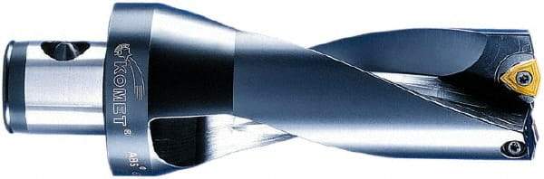 Komet - 140mm Max Drill Depth, 2xD, 70mm Diam, Indexable Insert Drill - 2 Inserts, ABS 80 Modular Connection Shank - Caliber Tooling