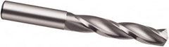 Guhring - 20mm 150° Solid Carbide Jobber Drill - Bright Finish, Right Hand Cut, Spiral Flute, 131mm OAL, Faceted Point - Caliber Tooling