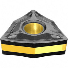 Iscar - QNMG432 GN Grade IC428 Carbide Turning Insert - TiC/Al2O3 Finish, 80° Square, 1/2" Inscr Circle, 3/16" Thick, 1/32" Corner Radius - Caliber Tooling