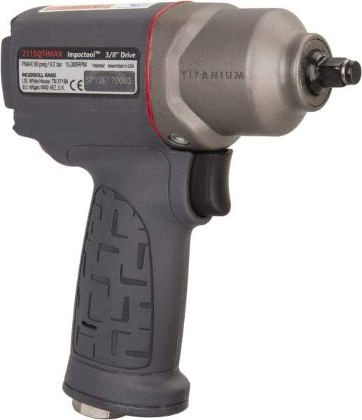 Ingersoll-Rand - 3/8" Drive, 15,000 RPM, 300 Ft/Lb Torque Impact Wrench - Pistol Grip Handle, 1,500 IPM, 17 CFM, 1/4" NPT Inlet - Caliber Tooling