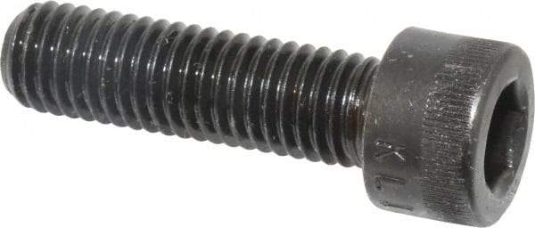 Made in USA - M10x1.50 Metric Coarse Hex Socket Drive, Socket Cap Screw - Grade 12.9 Alloy Steel, Black Oxide Finish, Fully Threaded, 35mm Length Under Head - Caliber Tooling