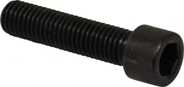 Made in USA - M12x1.75 Metric Coarse Hex Socket Drive, Socket Cap Screw - Grade 12.9 Alloy Steel, Black Oxide Finish, Fully Threaded, 50mm Length Under Head - Caliber Tooling