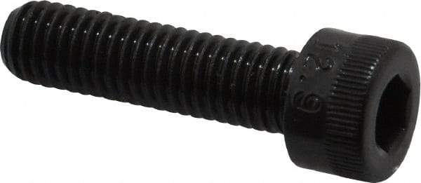 Made in USA - M8x1.25 Metric Coarse Hex Socket Drive, Socket Cap Screw - Grade 12.9 Alloy Steel, Black Oxide Finish, Fully Threaded, 30mm Length Under Head - Caliber Tooling