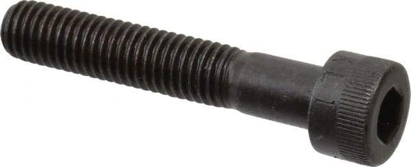 Made in USA - M8x1.25 Metric Coarse Hex Socket Drive, Socket Cap Screw - Grade 12.9 Alloy Steel, Black Oxide Finish, Partially Threaded, 45mm Length Under Head - Caliber Tooling