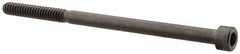 Made in USA - #10-24 UNC Hex Socket Drive, Socket Cap Screw - Alloy Steel, Black Oxide Finish, Partially Threaded, 3-1/4" Length Under Head - Caliber Tooling